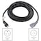 Ac Works SJTW; Cold Weather Extension Cord, 12 AWG, Indoor/Outdoor, 12/3, 1 Outlets, 6-15/20R, Black, PVC S620PR-010 - alternate 3